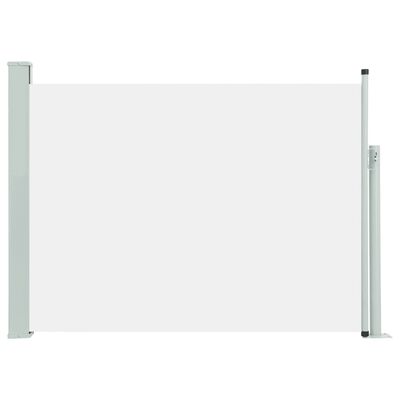 vidaXL Zatahovací boční markýza/zástěna na terasu 100 x 500 cm krémová