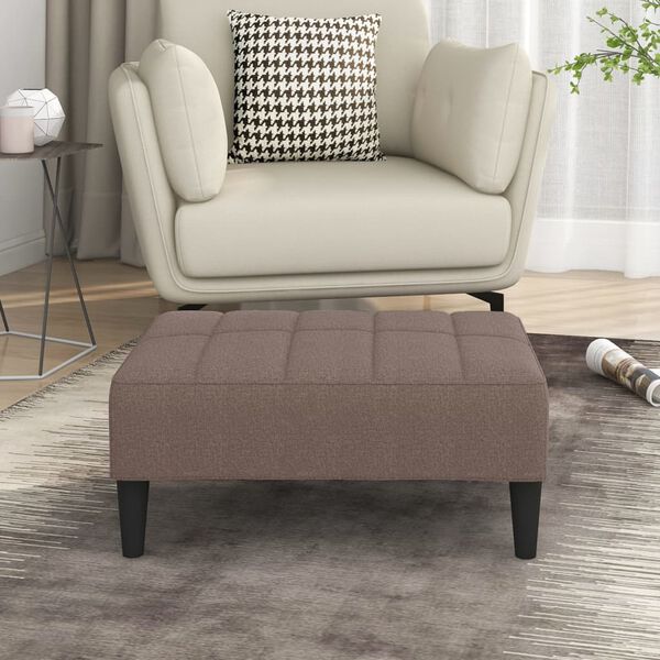 vidaXL Podnožka taupe 78 x 56 x 32 cm textil