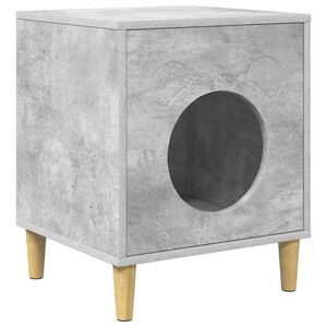 vidaXL Kočič&iacute; dům Beton 42,5 x 40 x 53 cm Kompozitn&iacute; dřevo