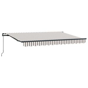 vidaXL Stahovac&iacute; mark&yacute;za Světle &scaron;ed&aacute; a b&iacute;l&aacute; 300 x 250 cm