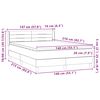 vidaXL Box spring postel s matrac&iacute; čern&aacute; 140x210 cm samet