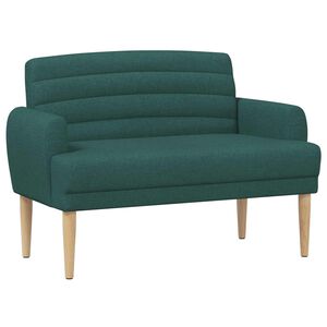vidaXL Pohovka s knofl&iacute;kov&yacute;m pro&scaron;&iacute;v&aacute;n&iacute;m Tmavě zelen&aacute; 116 x 67 x 80 cm