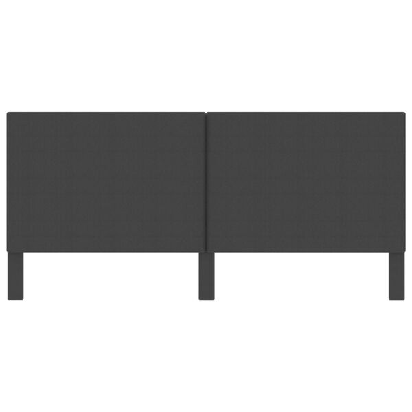 vidaXL Čelo postele tmavě &scaron;ed&eacute; textil 200 x 200 cm