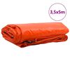 vidaXL Plachta 650g / m&sup2; Oranžov&aacute; 3,5 x 5 m