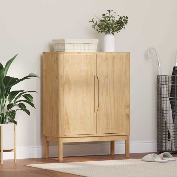 vidaXL Serv&iacute;rovac&iacute; skř&iacute;ň FLORO Voskově hněd&aacute; 70 x 30 x 70,5 cm