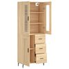 vidaXL Skř&iacute;ň highboard dub sonoma 69,5 x 34 x 180 cm kompozitn&iacute; dřevo