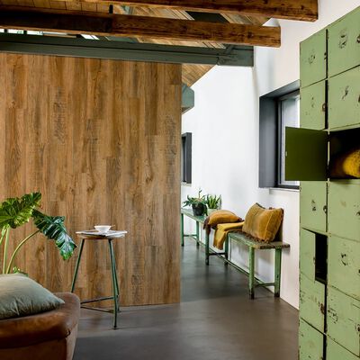WallArt Nástěnný panel vzhled dřeva recyklovaný dub vintage hnědý