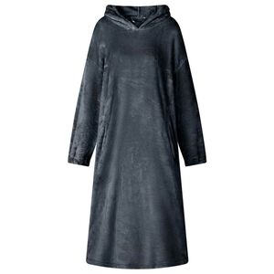 vidaXL Mikina s kapuc&iacute; N&aacute;mořnick&aacute; modr&aacute; s Flanel