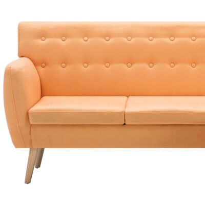 vidaXL Rohová sedačka textilní čalounění 171,5x138x81,5 cm oranžová