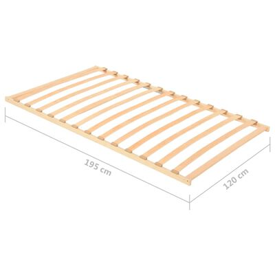 vidaXL Lamelový rošt postele s 13 lamelami 120 x 200 cm