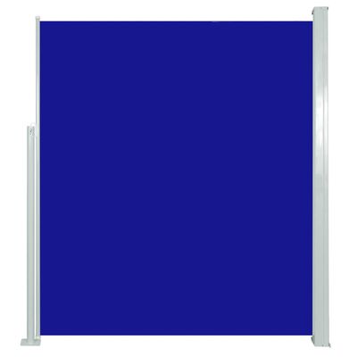 vidaXL Zatahovací boční markýza / zástěna 160 x 500 cm modrá
