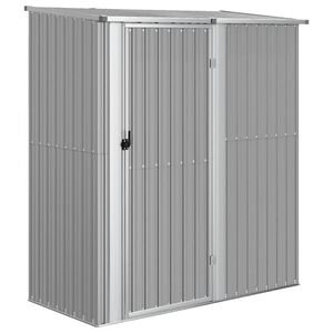 vidaXL Zahradn&iacute; kůlna &scaron;ed&aacute; 180,5 x 97 x 209,5 cm pozinkovan&aacute; ocel