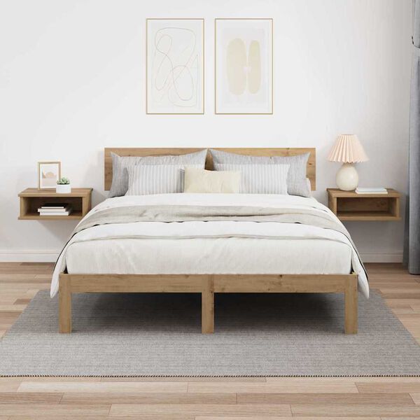 vidaXL Nočn&iacute; stolek 2 pcs Artisanov&yacute; dub 40 x 31 x 15 cm