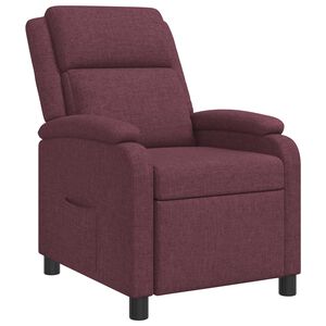 vidaXL Křeslo s funkc&iacute; ležen&iacute; Fialov&aacute; Textil