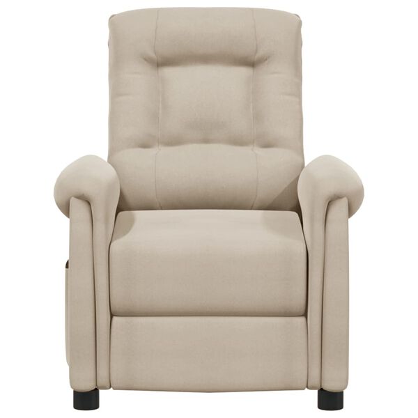 vidaXL Elektrick&eacute; mas&aacute;žn&iacute; křeslo kr&eacute;mov&eacute; l&aacute;tka z mikrovl&aacute;kna