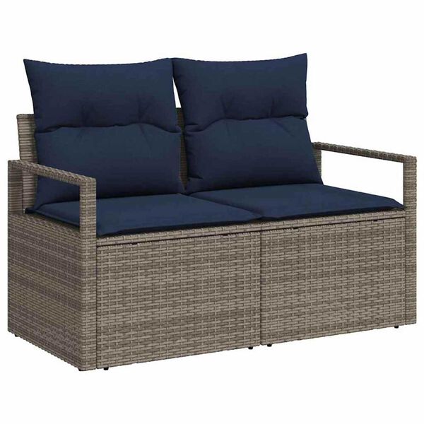 vidaXL Zahradn&iacute; sofa s pol&scaron;t&aacute;řem 120 x 62 x 69 cm polyratan
