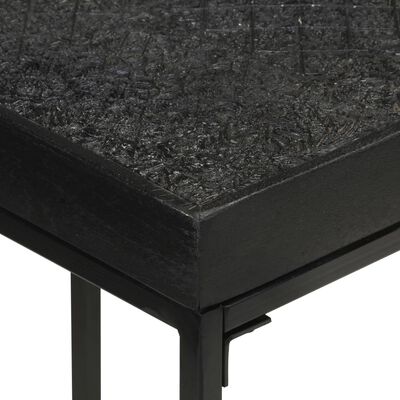 vidaXL Konzolový stolek černý 110x35x76 cm masivní akácie a mangovník