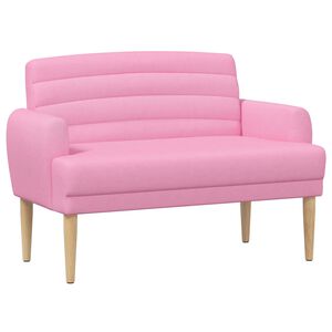 vidaXL Pohovka s knofl&iacute;kov&yacute;m pro&scaron;&iacute;v&aacute;n&iacute;m Růžov&aacute; 116 x 67 x 80 cm Textil