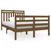 vidaXL R&aacute;m postele medově hněd&yacute; 120x190 cm Small Double masivn&iacute; dřevo