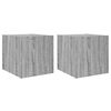 vidaXL N&aacute;stěnn&eacute; TV skř&iacute;ňky s LED 2 ks &scaron;ed&eacute; sonoma 30,5 x 35 x 30 cm