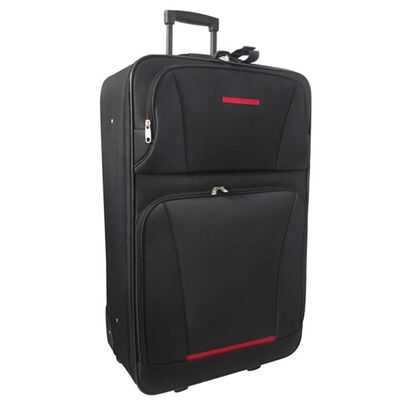 vidaXL Pětidílný set cestovních kufrů černý