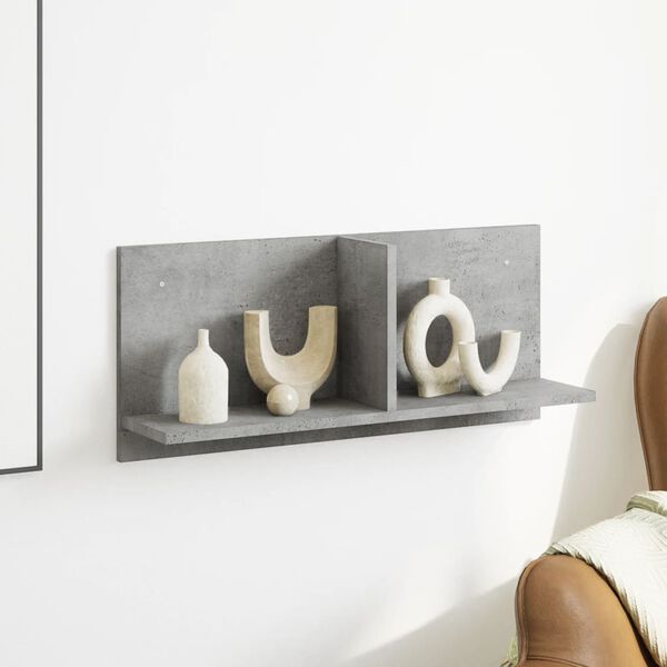 vidaXL N&aacute;stěnn&aacute; skř&iacute;ňka 70x16,5x30 cm betonově &scaron;ed&aacute; kompozitn&iacute; dřevo