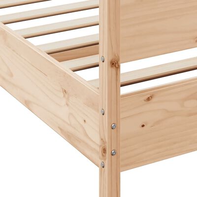 vidaXL Rám postele s čelem 200 x 200 cm masivní borové dřevo