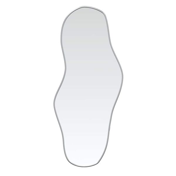 vidaXL N&aacute;stěnn&eacute; zrcadlo stř&iacute;brn&eacute; 90 x 40 cm