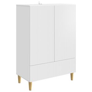 vidaXL Serv&iacute;rovac&iacute; skř&iacute;ň B&iacute;l&aacute; 66 x 34,5 x 95 cm Kompozitn&iacute; dřevo