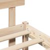 vidaXL R&aacute;m postele s čelo Hněd&aacute; 200 x 200 cm Masivn&iacute; borov&eacute; dřevo