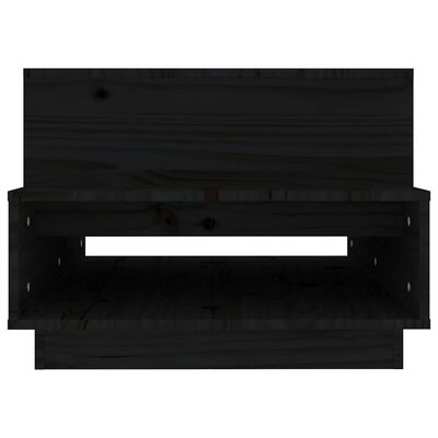 vidaXL Konferenční stolek černý 80x55x40,5 cm masivní borové dřevo