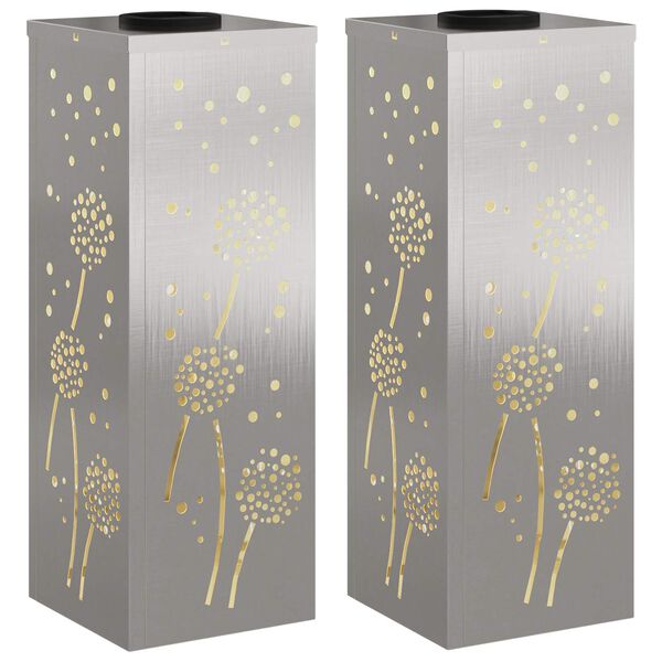 vidaXL Sol&aacute;rn&iacute; LED Cestovn&iacute; Světlo 2 pcs Nerezov&aacute; ocel Nerezov&aacute; ocel