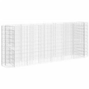 vidaXL Gabionov&yacute; vyv&yacute;&scaron;en&yacute; z&aacute;hon pozinkovan&eacute; železo 260 x 50 x 100 cm