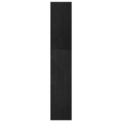 vidaXL Knihovna / dělicí stěna černá 40x30x167,5 cm masivní borovice