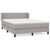 vidaXL Box spring postel s matrac&iacute; světle &scaron;ed&aacute; 140 x 190 cm textil