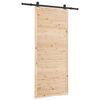 vidaXL Posuvn&eacute; dveře Př&iacute;rodn&iacute; 80 x 208 cm Masivn&iacute; borovicov&eacute; dřevo