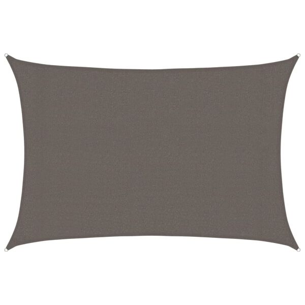 vidaXL Plachta proti slunci 160 g/m² antracitová 3 x 5 m HDPE
