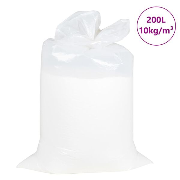 vidaXL Náplň do sedacího vaku EPS 200 l bílá 10 kg/m³