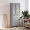 vidaXL Skř&iacute;ň highboard &scaron;ed&aacute; sonoma 69,5 x 34 x 180 cm kompozitn&iacute; dřevo