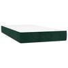 vidaXL Box spring postel s matrac&iacute; tmavě zelen&aacute; 80 x 200 cm samet