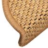 vidaXL Samolepic&iacute; rohože na schody Sisal-Look 30 ks 56x17x3 cm Sisal
