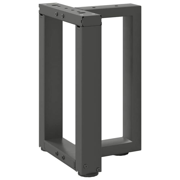 vidaXL Nohy konferenčn&iacute;ho stolku ve tvaru T, 2 ks, antracitov&eacute;, 38 x 25 x (42-43) cm, ocel