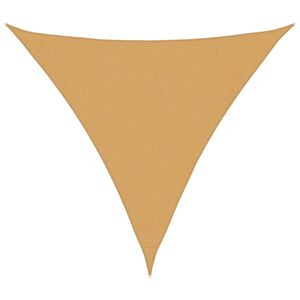 vidaXL St&iacute;nic&iacute; plachta 160 g/m&sup2; troj&uacute;heln&iacute;k p&iacute;skov&aacute; 3,6x3,6x3,6 m HDPE