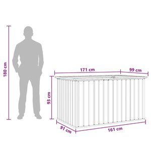 vidaXL Zahradn&iacute; &uacute;ložn&yacute; box zelen&yacute; 171 x 99 x 93 cm