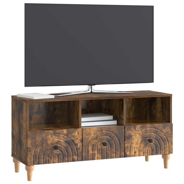 vidaXL Televizn&iacute; skř&iacute;ň Uzen&yacute; Dub 102 x 34,5 x 50 cm Dřevěn&yacute; materi&aacute;l