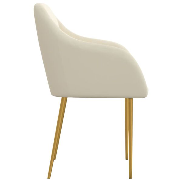 vidaXL J&iacute;deln&iacute; židle 6 ks kr&eacute;mov&eacute; samet