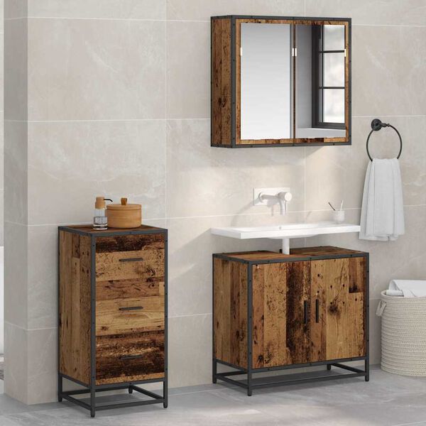 vidaXL Serv&iacute;rovac&iacute; skř&iacute;ň Star&eacute; dřevo 35.5 x 35 x 76 cm