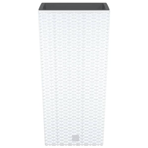 vidaXL Truhl&iacute;k s odn&iacute;matelnou vložkou b&iacute;l&yacute; 11 / 26,5 l PP ratan