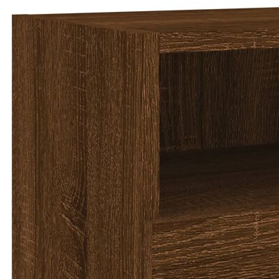 vidaXL 4dílná obývací stěna hnědý dub kompozitní dřevo