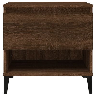 vidaXL Odkládací stolek hnědý dub 50 x 46 x 50 cm kompozitní dřevo